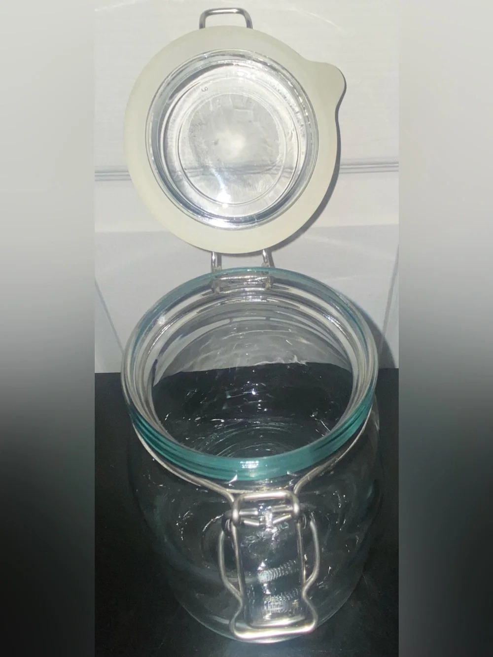 Four glass jars from IKEA